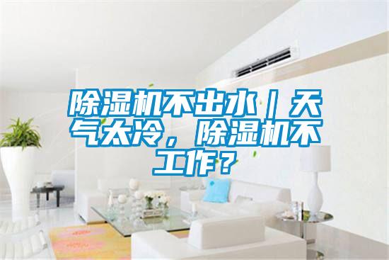 除濕機不出水｜天氣太冷，除濕機不工作？