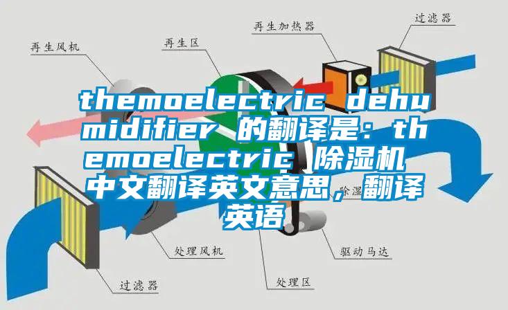 themoelectric dehumidifier 的翻譯是：themoelectric 除濕機(jī) 中文翻譯英文意思，翻譯英語