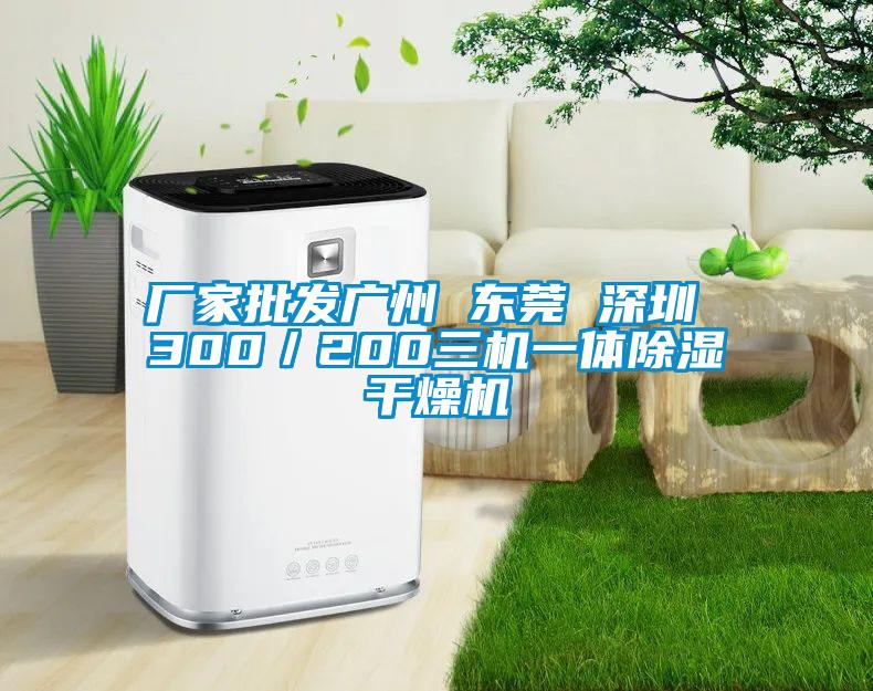 廠家批發(fā)廣州 東莞 深圳 300／200三機一體除濕干燥機