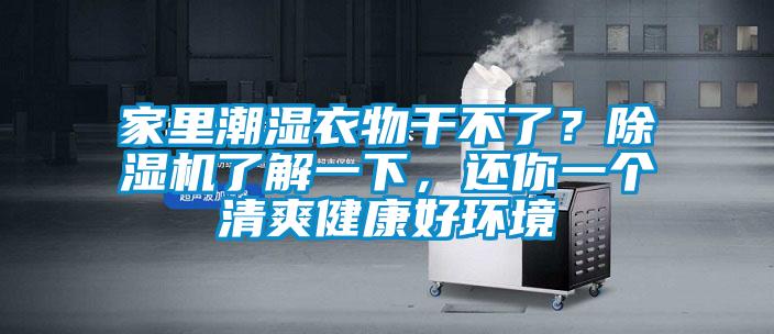 家里潮濕衣物干不了？除濕機(jī)了解一下，還你一個(gè)清爽健康好環(huán)境