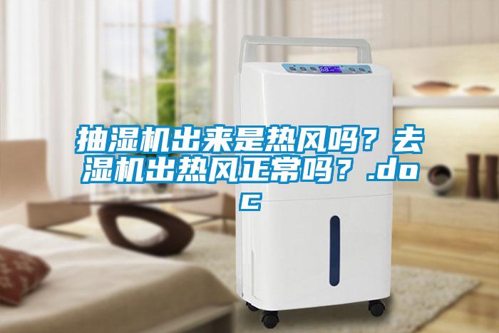 抽濕機出來是熱風嗎？去濕機出熱風正常嗎？.doc