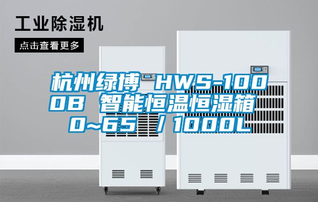 杭州綠博 HWS-1000B 智能恒溫恒濕箱 0~65℃／1000L