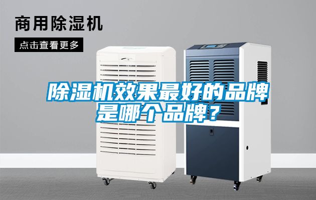 除濕機效果最好的品牌是哪個品牌？